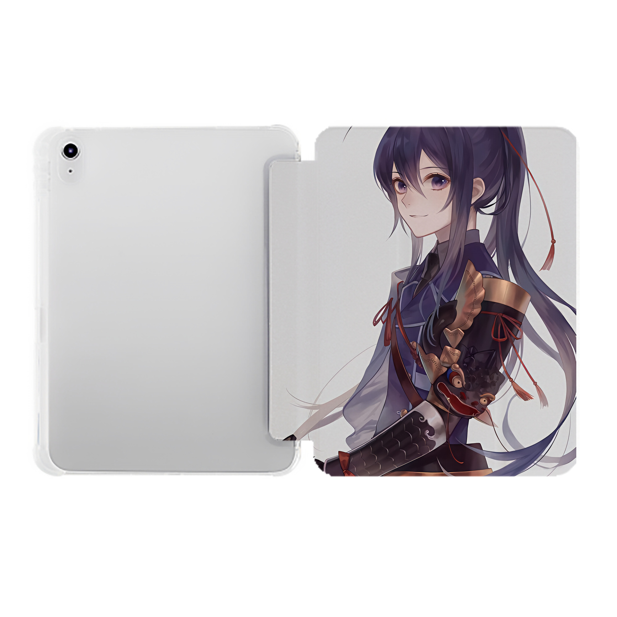 （画像用） 刀剣乱舞 Touken Ranbu IPad ケース ペン収納付き 三つ折りスタンド PUレザー×シリコン 対応機種9.5/10.5/10.9インチ